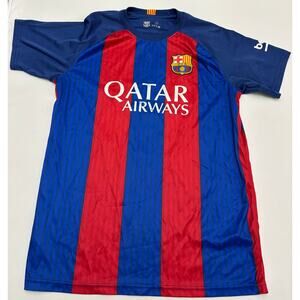 MESSI #10 Barcelona Unicef FCB Football Soccer Jersey | Men's Small
